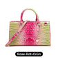 Women's Crocodile Embossed Long Handbag