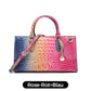 Women's Crocodile Embossed Long Handbag