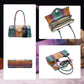 Fashionable vintage ladies handbag with crocodile embossing made of PU leather