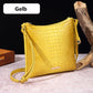 Women's elegant crossbody bag made of crocodile embossed leather