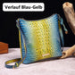 Women's elegant crossbody bag made of crocodile embossed leather
