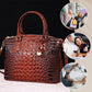 ladies handbag with crocodile embossing