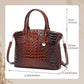 ladies handbag with crocodile embossing