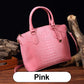 ladies handbag with crocodile embossing