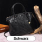 ladies handbag with crocodile embossing