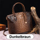 ladies handbag with crocodile embossing