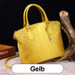 ladies handbag with crocodile embossing
