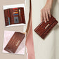 wallet with crocodile pattern