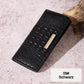 wallet with crocodile pattern