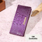 wallet with crocodile pattern