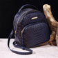 Trendy backpack made of PU leather with crocodile embossing