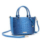 Versatile crocodile embossed PU leather crossbody bag with large capacity