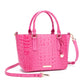 Versatile crocodile embossed PU leather crossbody bag with large capacity