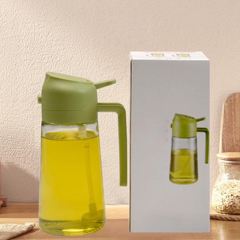 💕Pulverizador y dispensador de aceite de vidrio 2 en 1