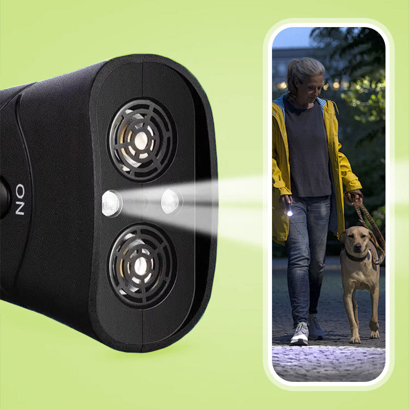 Repelente ultrasónico portátil compacto para perrost