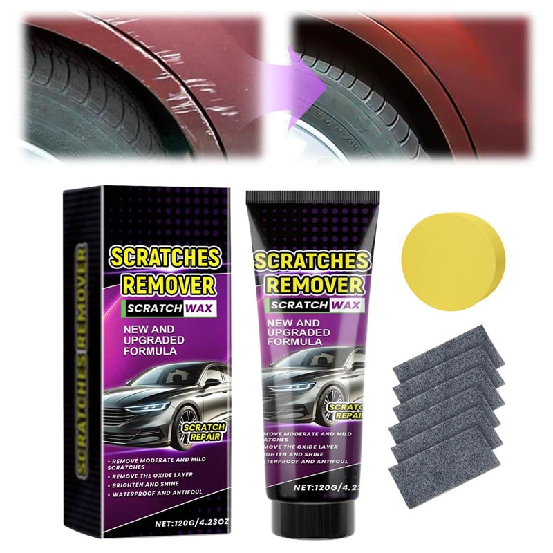 🔥🔥Compra 2 y llévate 1 gratis 🔥Cera para eliminar rayones de autos con paño nano