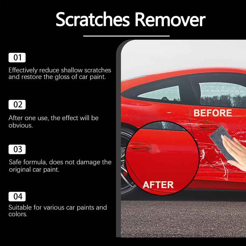 🔥🔥Compra 2 y llévate 1 gratis 🔥Cera para eliminar rayones de autos con paño nano