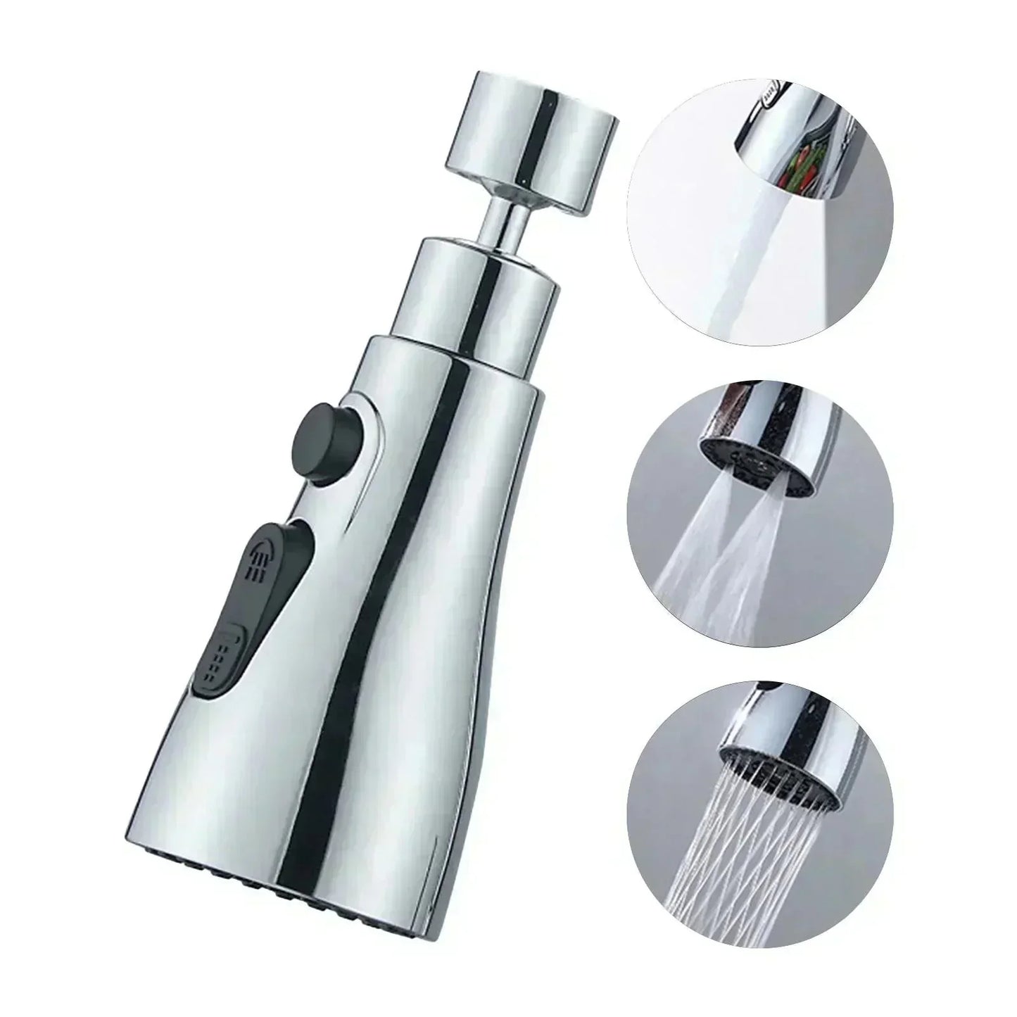 🔥¡Oferta de Navidad: hasta un 50% de descuento!⚡Cabezal rociador para grifo de cocina giratorio de 720° y 3 funciones