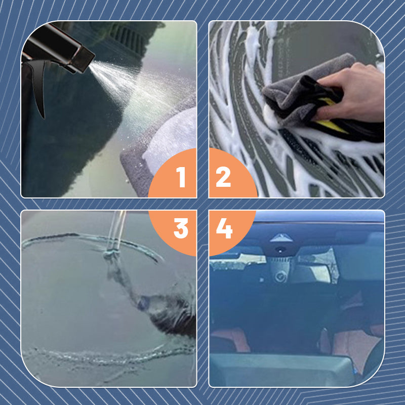 🔥Nuevo lanzamiento 2025🔥 Limpiador de espuma en aerosol para película de aceite de vidrio para automóvil