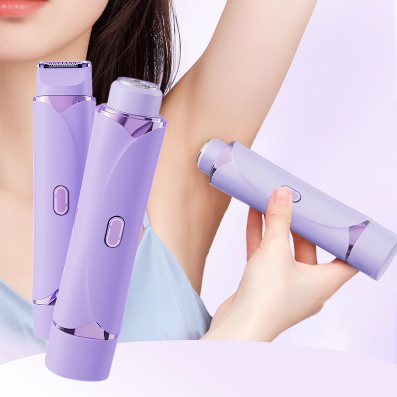 Cortapelos eléctrico 2 en 1 de doble cabezal para mujer