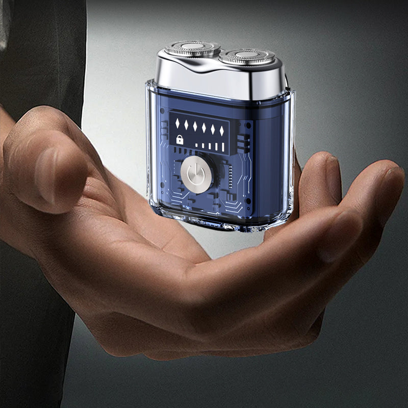 Mini afeitadora eléctrica transparente futurista éxito