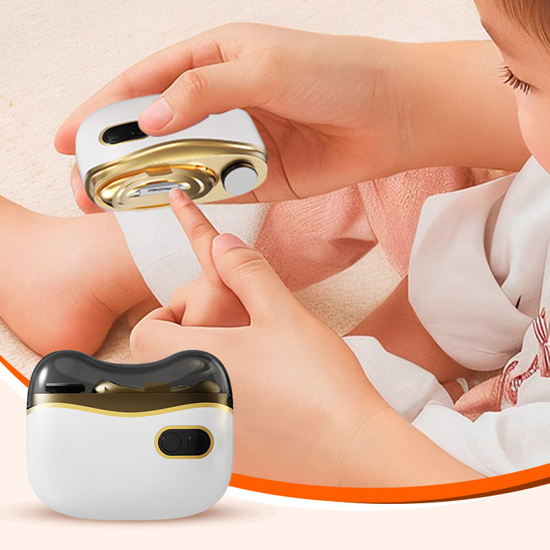 💅 ¡50% DE DESCUENTO! ✨ Cortaúñas y Pulidor Eléctrico 2 en 1 - 6 Accesorios con Base Recargable para Manicura Perfecta en Casa 🔋✨