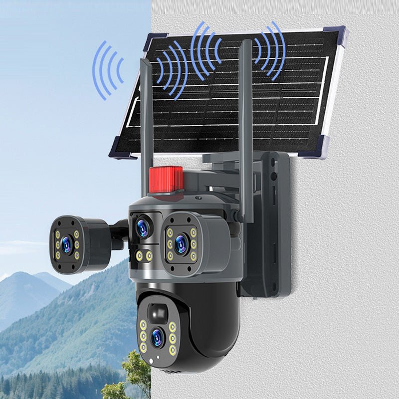 💥Cámara domo solar de 360° con triple lente (¡Oferta especial 2025!)