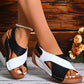 Sandalias ortopédicas de tacón inclinado ultra cómodas para mujer
