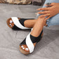 Sandalias ortopédicas de tacón inclinado ultra cómodas para mujer