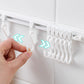 Gancho organizador en forma de S para pared con riel sin perforaciones para el hogar