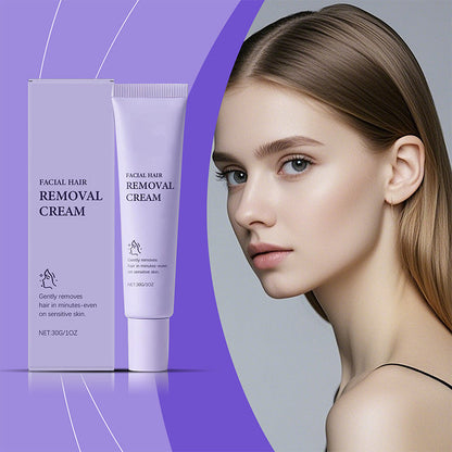 🔥 Crema Depilatoria Facial Suave e Indolora – Resultados Rápidos y Sin Irritación ✨🌸