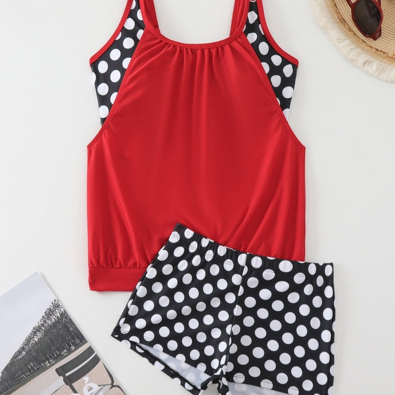 👙 🔥 ¡OFERTA POR TIEMPO LIMITADO 50% DE DESCUENTO! Bikini de Puntos – 4 Colores, Tallas S-3XL, Corte Vintage 🏖️