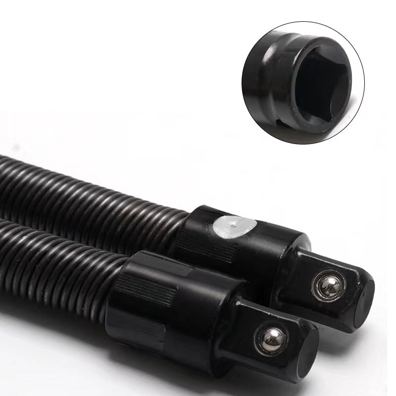 🔧🌀 ¡Barra de extensión flexible para dado de 1/2"! Conquista espacios estrechos en segundos 🔩🚗
