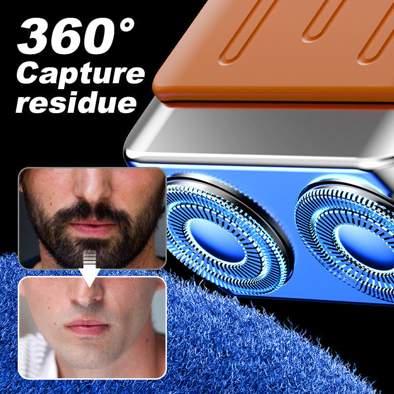 Mini afeitadora eléctrica rotativa portátil para hombre