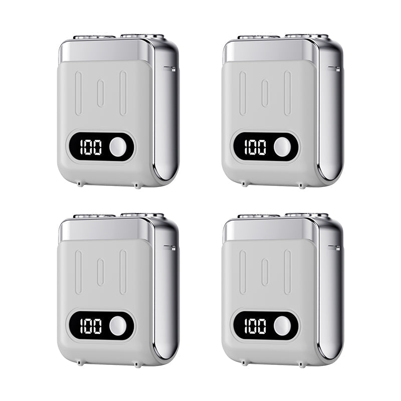 Mini afeitadora eléctrica rotativa portátil para hombre