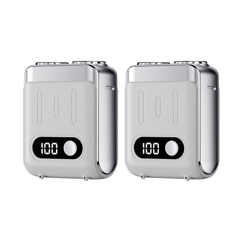 Mini afeitadora eléctrica rotativa portátil para hombre