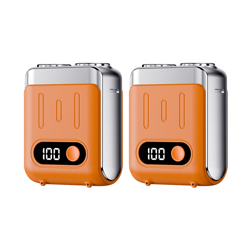 Mini afeitadora eléctrica rotativa portátil para hombre