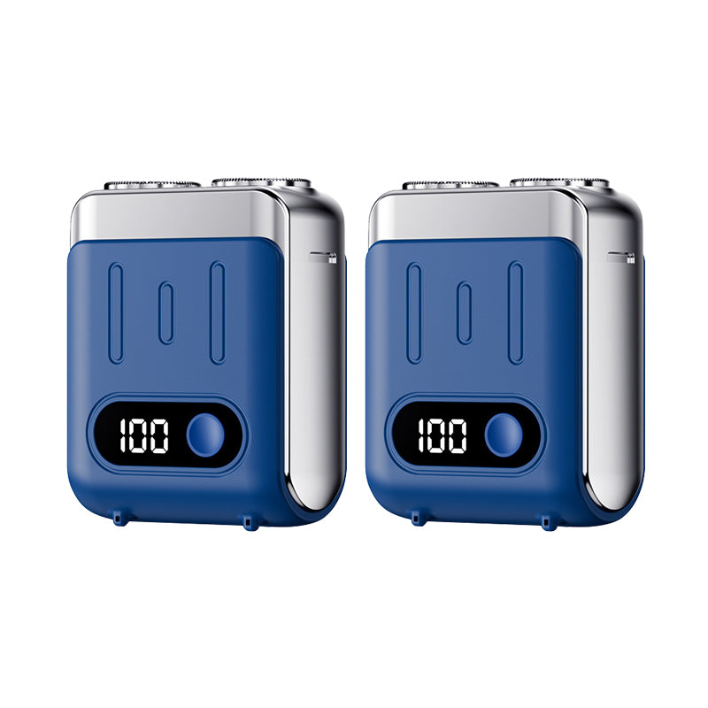 Mini afeitadora eléctrica rotativa portátil para hombre