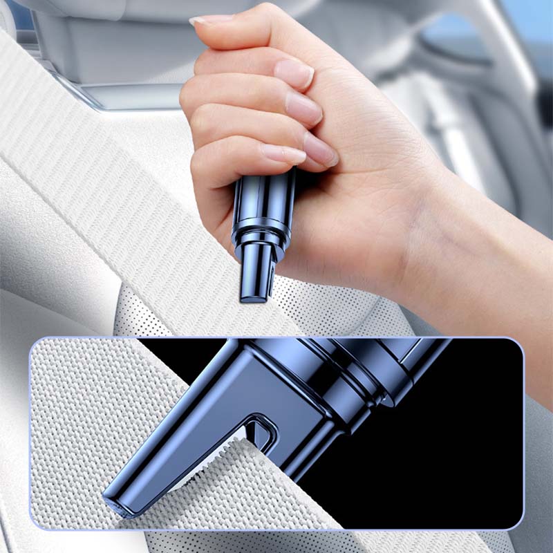 🔥COMPRA 2 y llévate 1 GRATIS🔥Dispositivo de Emergencia Dual: Rompecristales y Cortacinturón para Coches
