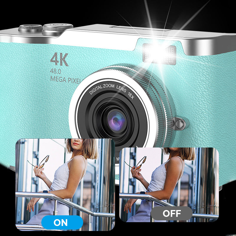 🌈 Cámara digital 4K HD con pantalla abatible 📷