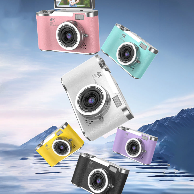 🌈 Cámara digital 4K HD con pantalla abatible 📷