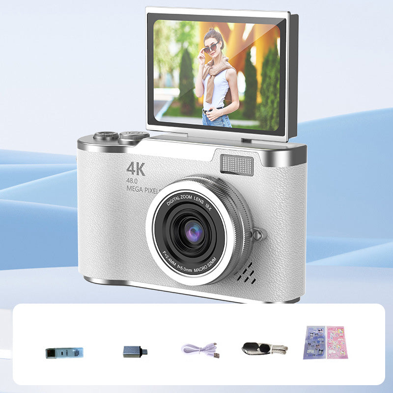 🌈 Cámara digital 4K HD con pantalla abatible 📷