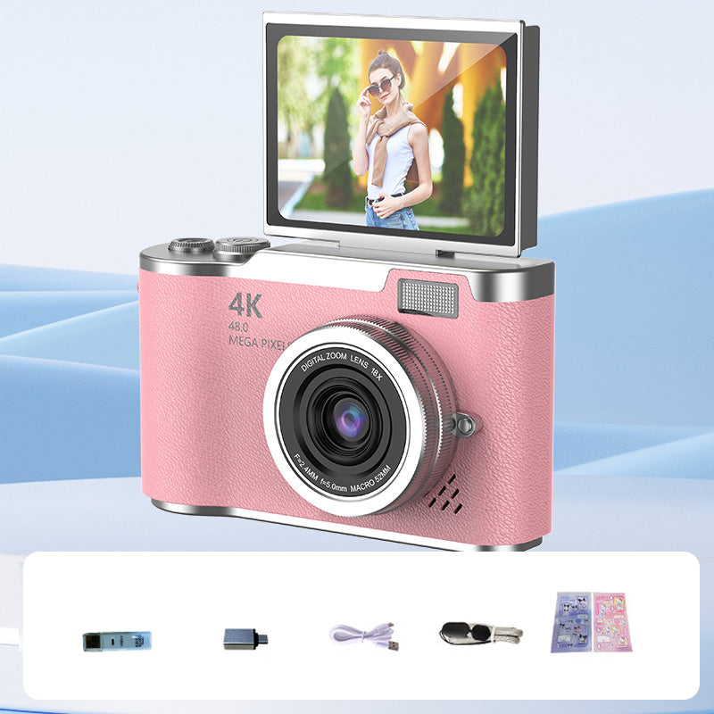🌈 Cámara digital 4K HD con pantalla abatible 📷