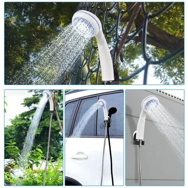 ✨Ducha portátil para camping con caudal ajustable🚿