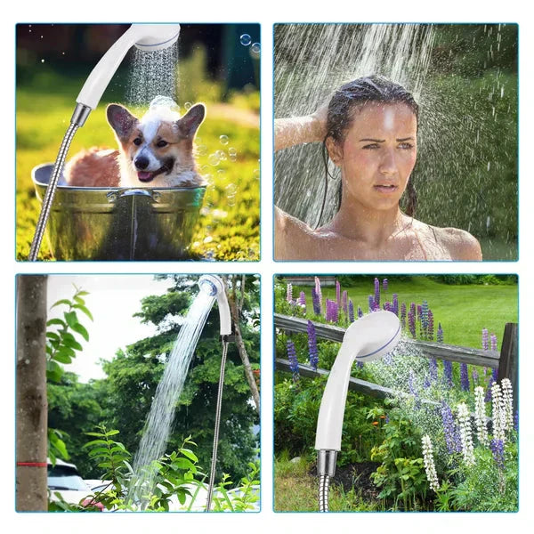 ✨Ducha portátil para camping con caudal ajustable🚿