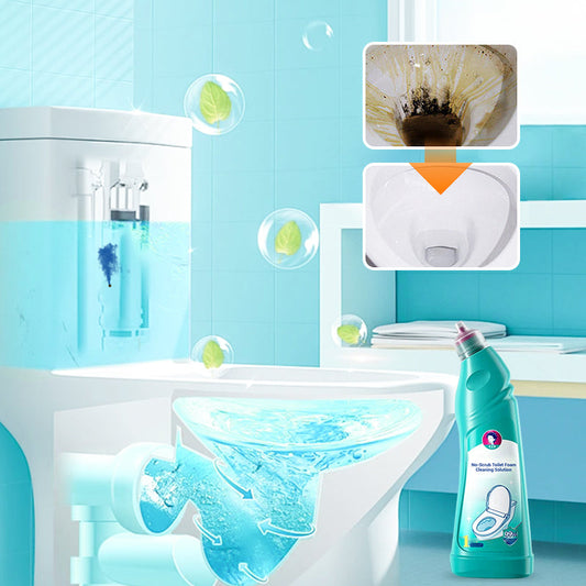 Solución de limpieza espuma para inodoros sin frotar