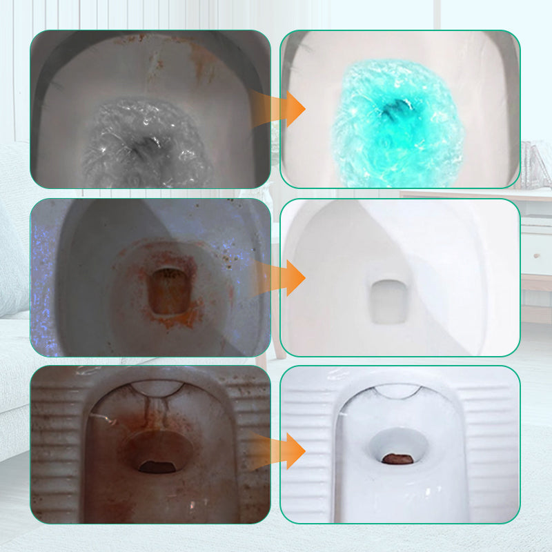 Solución de limpieza espuma para inodoros sin frotar