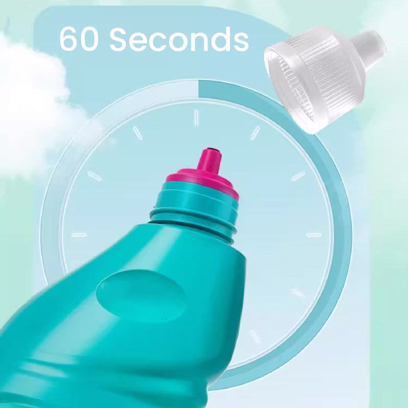 Solución de limpieza espuma para inodoros sin frotar