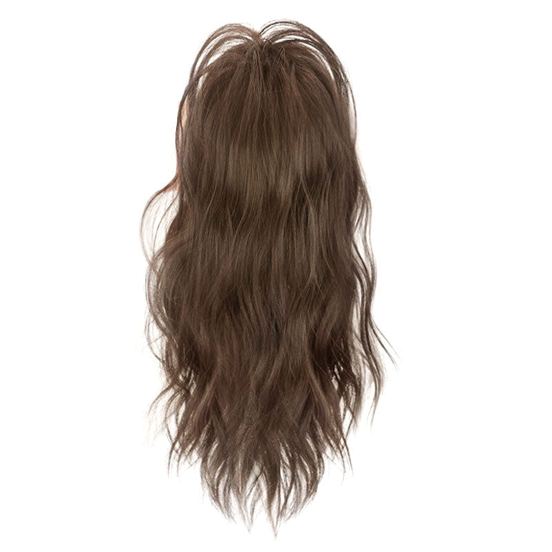Extensión de cola de caballo rizada y recta con pinza para el cabello