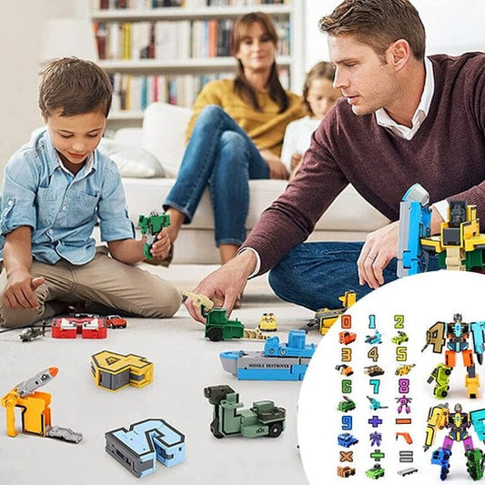 🤖🔥Oferta 2025🔥Juguete divertido y educativo Robot de transformación de números de deformación: ¡genial e inteligente!🤖